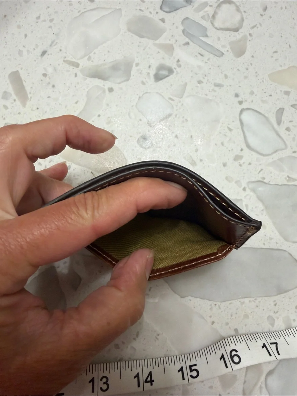 Brown Leather Card Holder